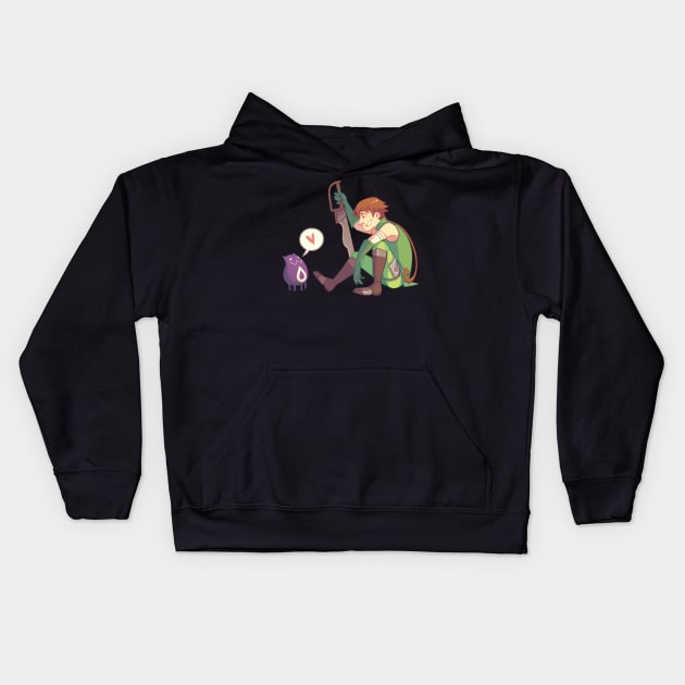 Silabus and Chim Chim Kids Hoodie by andyarts